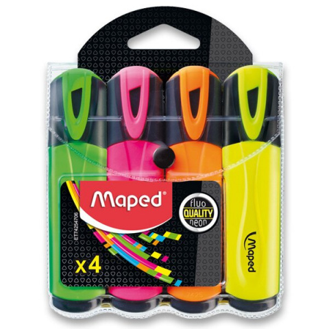 Zvýrazňovače Maped Fluo 4ks